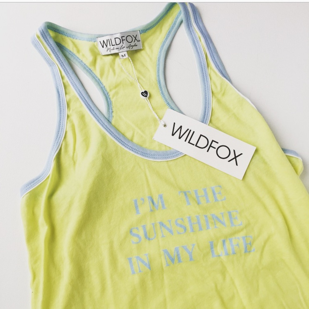 New WILDFOX I'm The Sunshine Tank - Picture 3 of 6